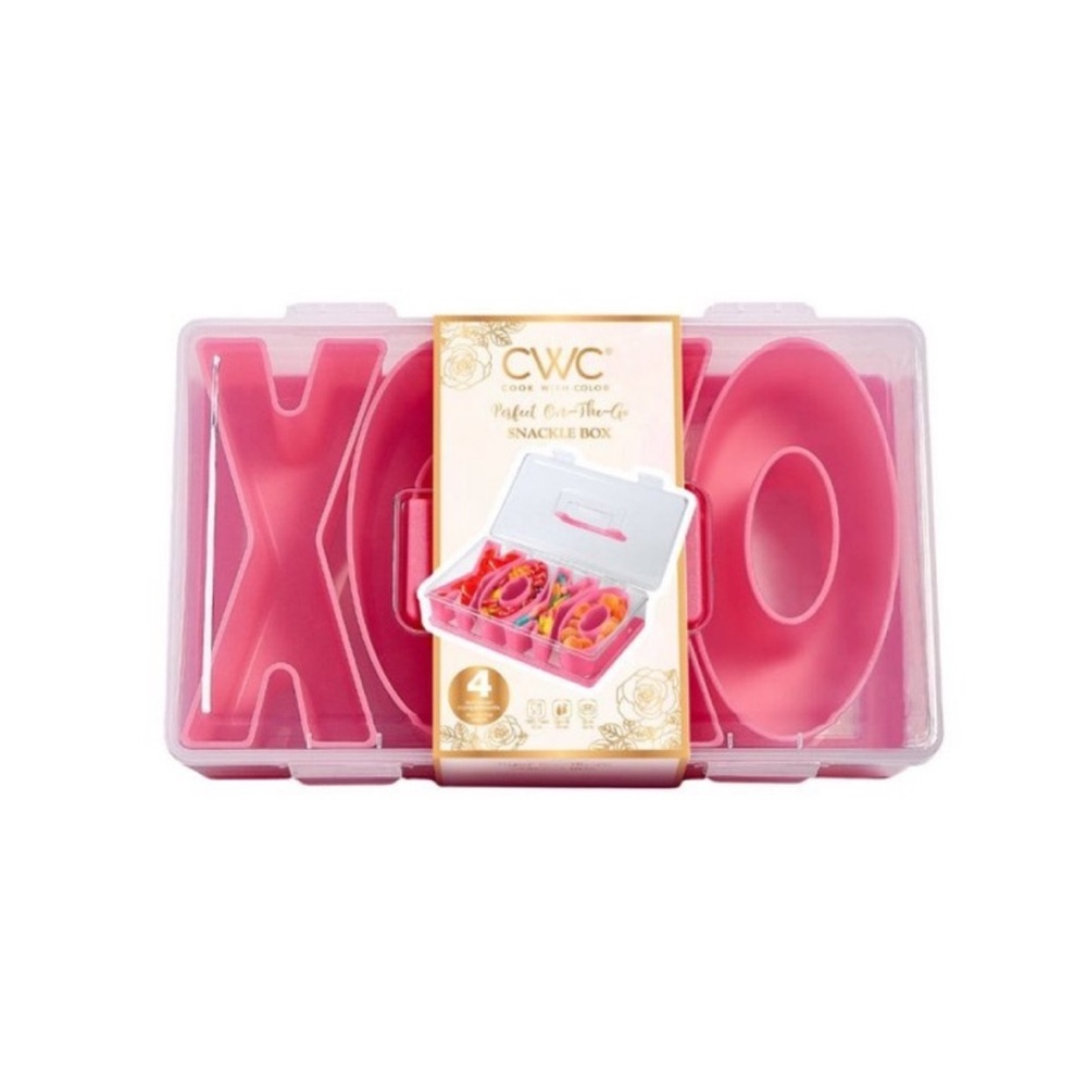 NWT Cook With Color CWC Valentine XOXO Snackle Box